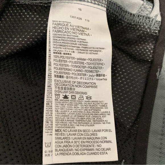 Hurley Nike Dri-Fit Youth Boys Shorts, Grey Size 16 - Picture 7 of 9